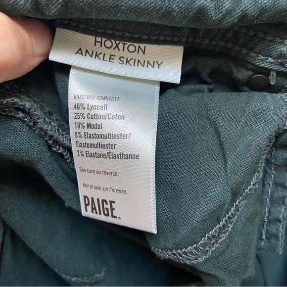 Paige Anthropologie Hoxton high rise Ankle Skinny Cargo Jean Sz 29 - Picture 9 of 12